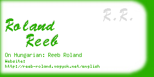 roland reeb business card